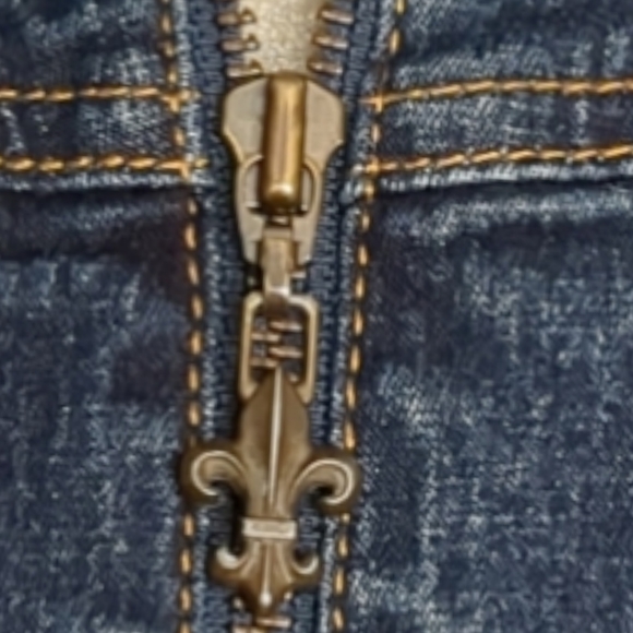 D G Dianna Fancy Blue Dennin Embellished Jacket Size M - Picture 11 of 13